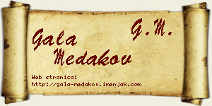 Gala Medakov vizit kartica